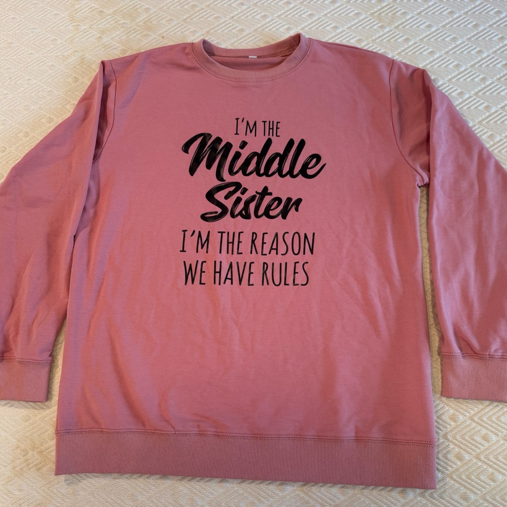 Pink 'Middle Sister' Sweatshirt
